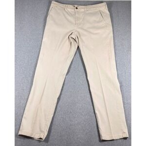 Faherty Coastline Premium Chino Pants Tan Khaki Men's 36x32 Organic Cotton Blend